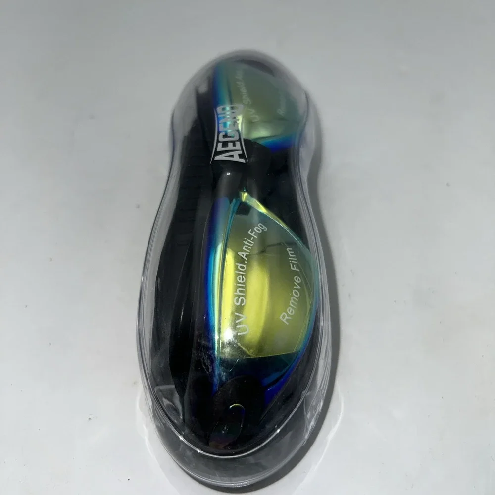 AEGEND Swimming Googles with Case No Leak UV Anti-Fog‎ -- NEW
